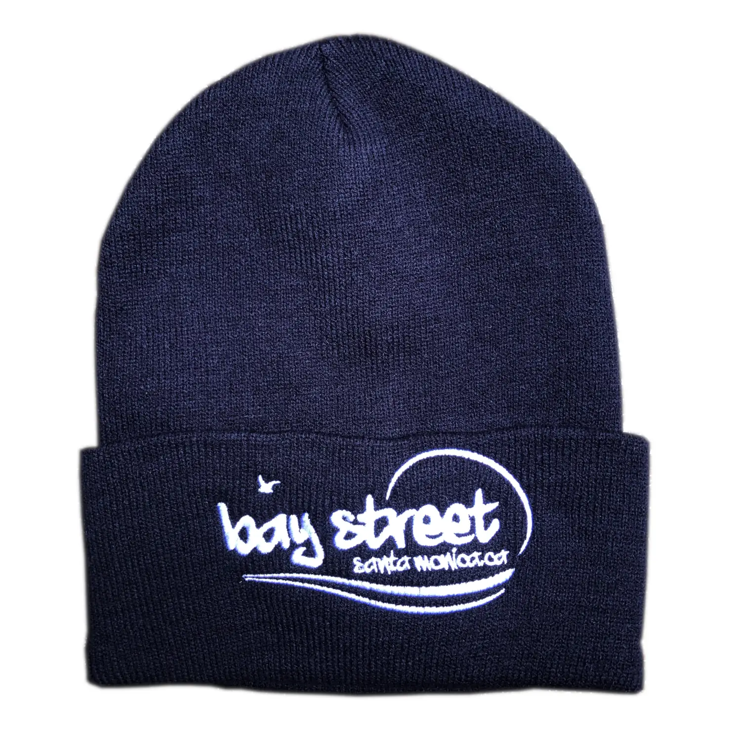 Bay Street "Original Logo" Beanie -- White Stitching