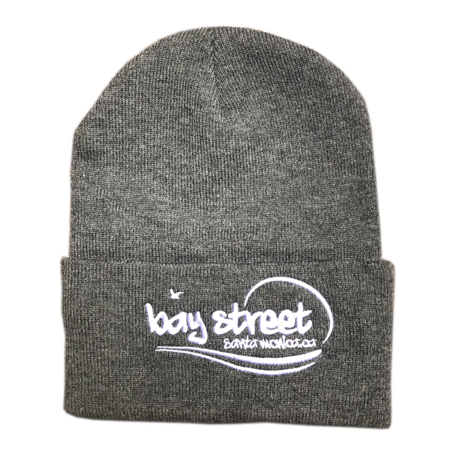 Bay Street "Original Logo" Beanie -- White Stitching