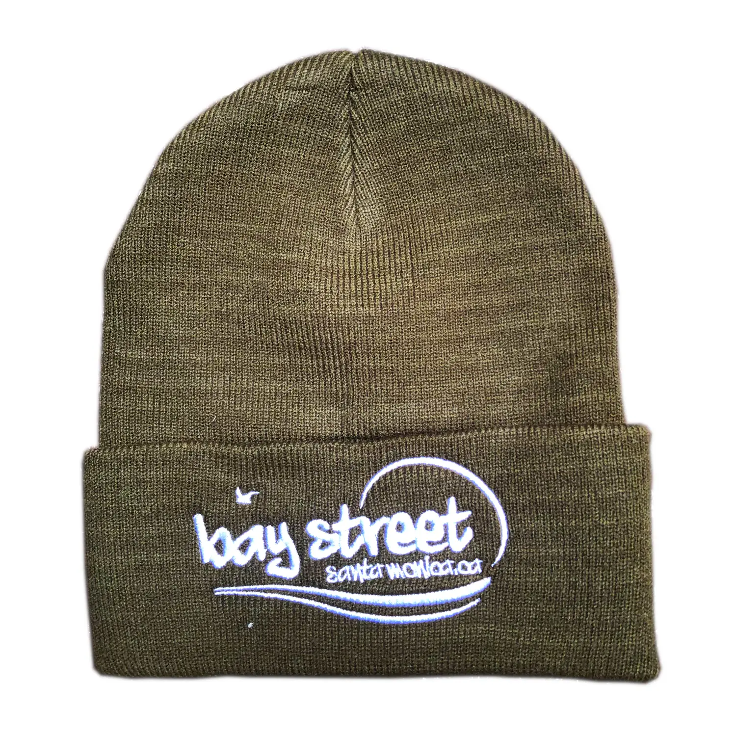 Bay Street "Original Logo" Beanie -- White Stitching
